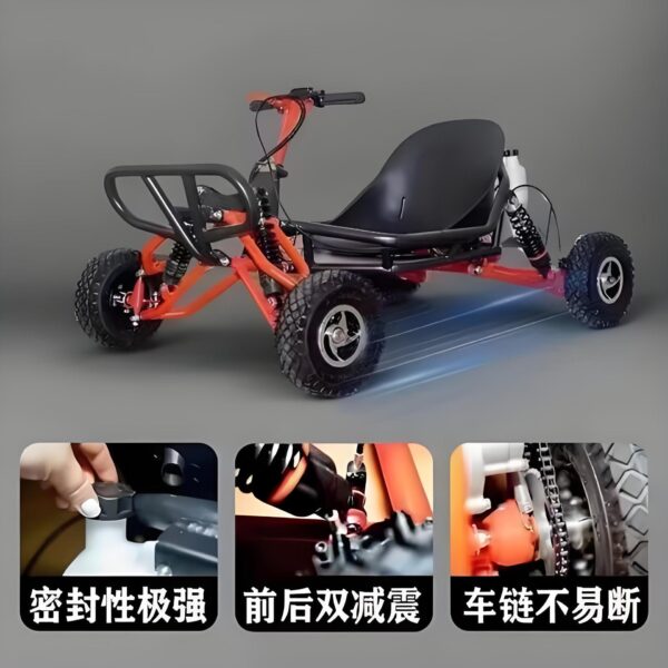 Electrib Off-Road Go-Kart, Model: Off-Road X1, 2000W, 60V, 40Ah, 45km/h, 80km, 10" Electric Drift Kart – Image 3