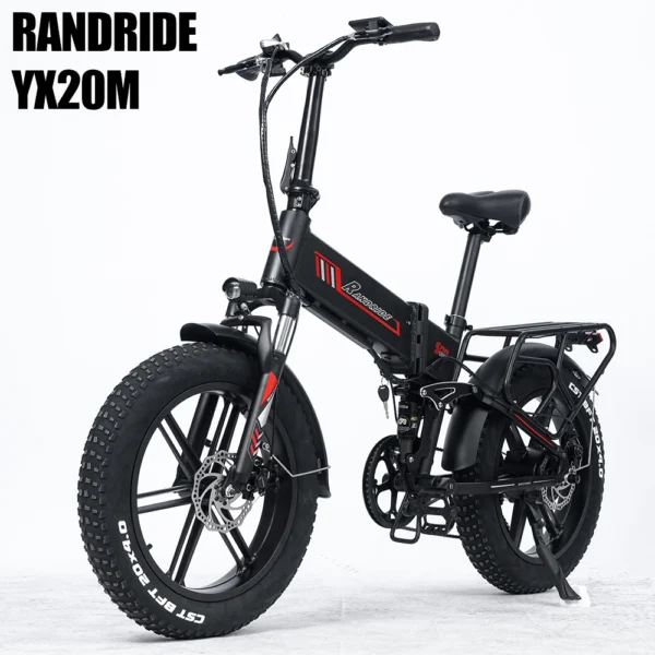 RANDRIDE elektriskais velosipēds YX20M 2000 W divkāršais motors - maksimāla jauda un veiktspēja 48 V 20 Ah 52 km/h elektriskais velosipēds kalnu un bezceļu e-velosipēds