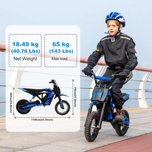 EVERCROSS TECH EV12M 300W 25 km/h 15 km,12" Children Electric Motorbike - Kuva 6