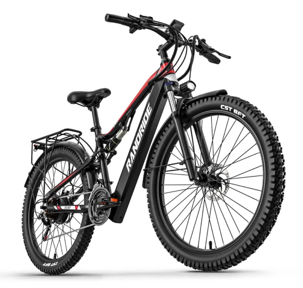 RANDRIDE YG90B sähköpyörä 48V17Ah akku 45km/h 27-vaihteinen 27,5“ CST rengas 1000W tehokas moottori sähköpyörä aikuisille