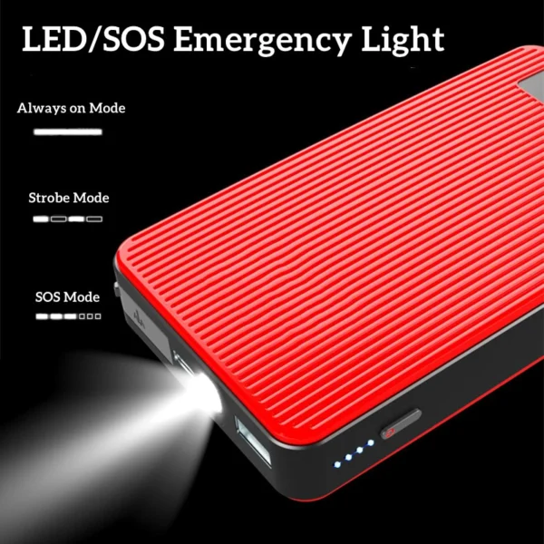 GKFLY Car Battery Jump Starter 800A Portable Car Battery Booster Charger 12V Starting Device Emergency Booster - Kuva 5