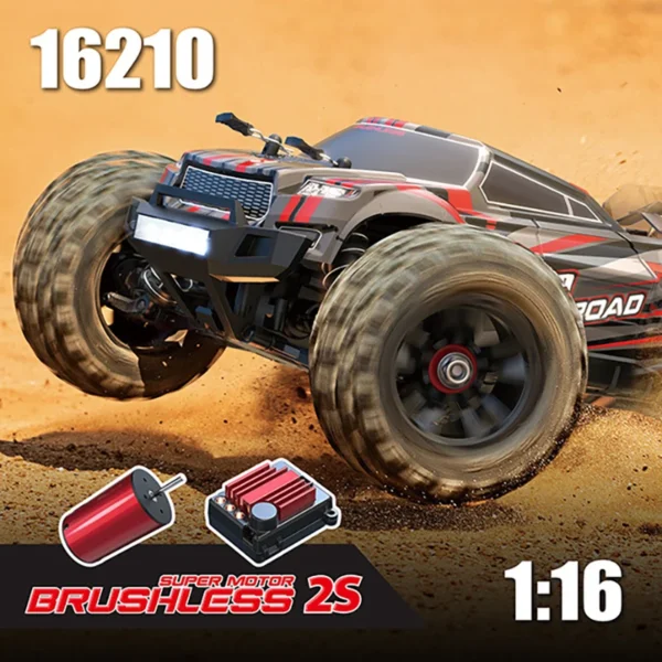 Hyper Go MJX Genuine License 16208 16210 1/16 4WD RC Car 55KM/H Brushless RC Racing Car Remote Control Cars Off-Road Truck Toys - Image 4