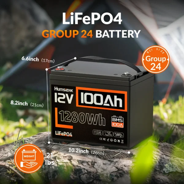Humsienk 100Ah 12V LiFePO4 Battery - Image 3