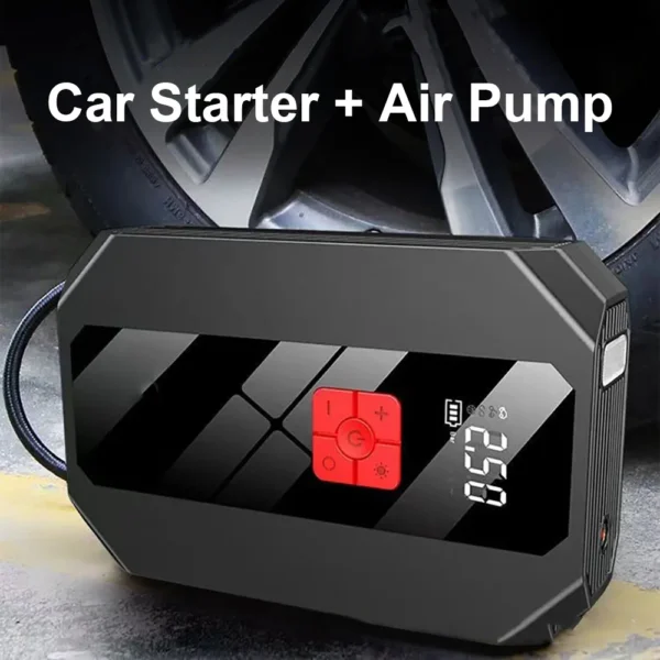 GKFLY 4 in 1 Car Jump Starter Power Bank Portable Air Compressor Inflator Pump Power Station 1200A Battery Starter Auto Booster - Kuva 3
