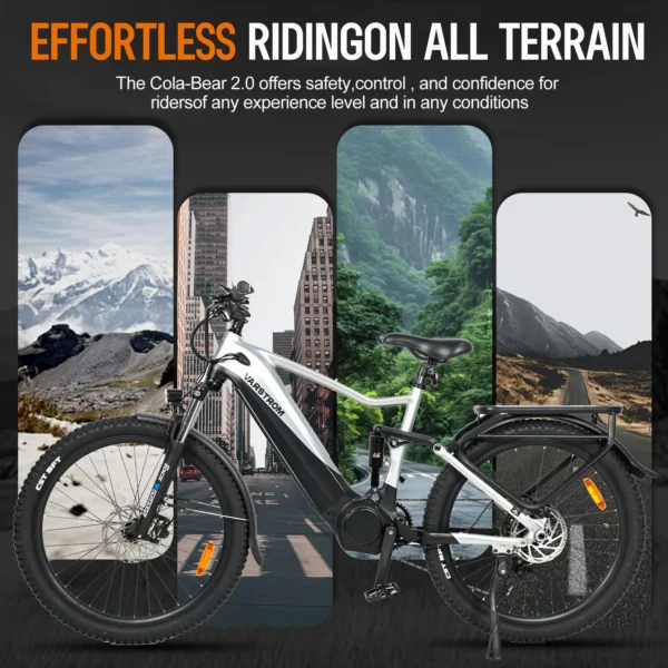 Accolmile Electric Mountain Bike Ebike Off-Road 960Wh Battery 750W Mid Motor Cycling Bicycles Mens Trekking MTB [ EU Direct ] - Image 6