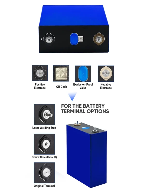 Gaiaray 320Ah 3.2V LiFePO4 Battery Cells – Image 5