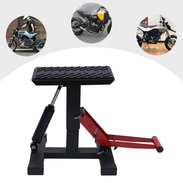 Lift Stand Motorcycle Motorbike Hydraulic w/150 kg Capacity Motorcycle Lifting Platform, Heavy Duty Maintenance Jack - Image 3