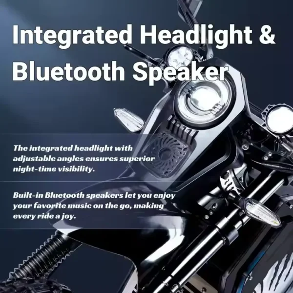 M10 72V 50Ah 10000W Dual Drive Electric Motorbike – Image 4