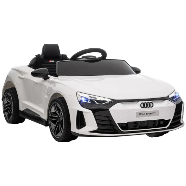 HOMCOM electric car for Kids + 3 years AUDI RS e-tron GT 103x58x41 cm White - Pilt 2