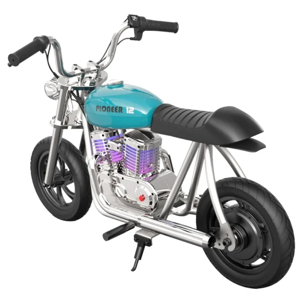 HYPER GOGO Pioneer 12 Plus with App Electric Motorcycle for Kids, 24V 5.2Ah 160W with 12'x3' Tires, 12KM Range, Smoke, Speaker - Image 2