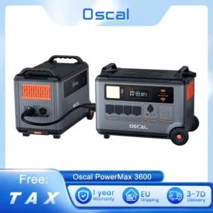 Oscal PowerMax 3600 3600W Power Station 57600Wh Max Battery Expanded form 3.6-57.6 kwh capacity