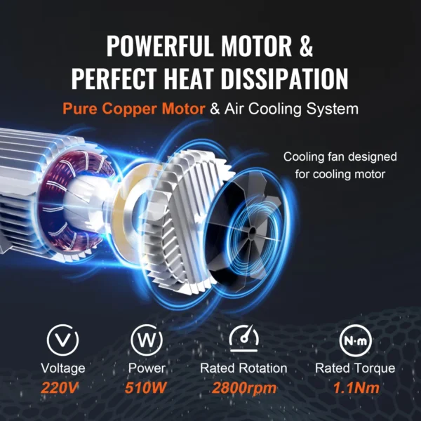 VEVOR 880/1760/2640lbs Wired Electric Hoist with 40ft Lifting Height & Pure Copper Motor Electric Steel Wire Winch for Garage – Image 5