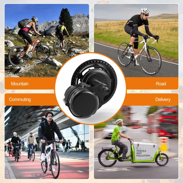 Tongsheng TSDZ8 750W Mid Drive Motor Kit - 48V Torque Sensor Ebike Conversion Kit with EKD01 Display, Upgraded 1056W Peak Power - Image 5