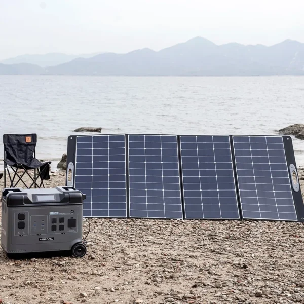 OUKITEL PV400 400W Foldable Portable Solar Panel with Kickstand, 23% Energy Conversion Rate, Durable & Splash-proof, IP65 – Image 6