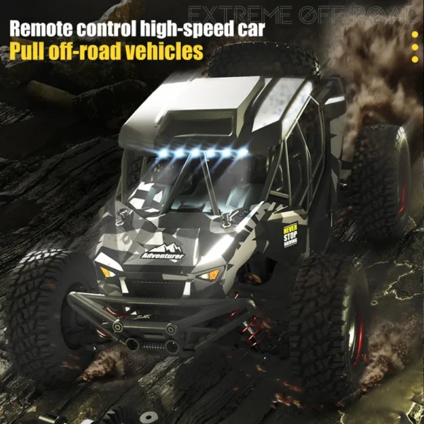 16106 1:16 50KM/H 4WD RC Car With LED Remote Control Off-road Cars High Speed Drift Monster Truck for Kids vs Wltoys 144001 Toys - Image 5