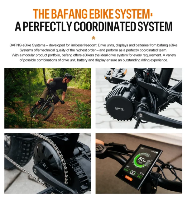 Powerful MTB Ebike BAFANG 1000W BBSHD BBS03 Mid Motor Conversation Kit M615 G320 Motor Bicicleta Eletrica Conversión Kit - Image 5