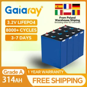 Gaiaray 320Ah 3.2V LiFePO4 Battery