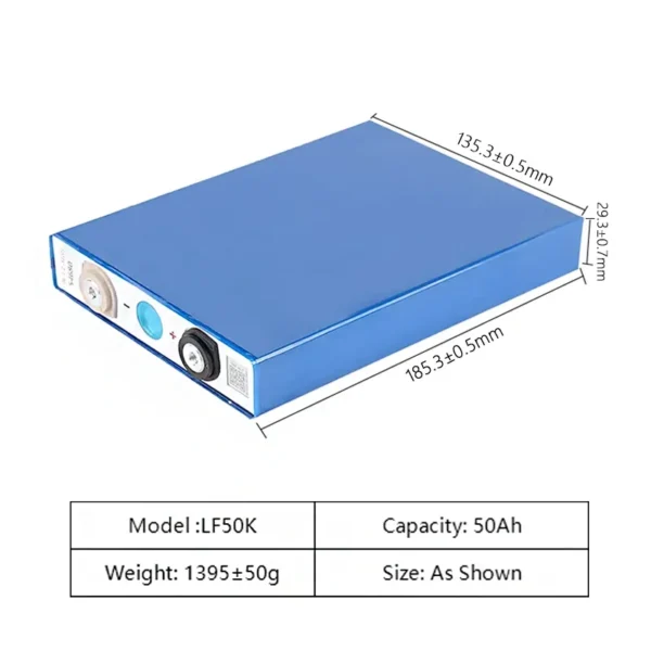 GaiaRay EVE LF50K 50Ah 3.2V LiFePO4 Battery - obrazek 2