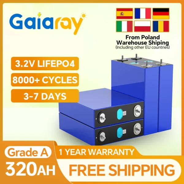 GaiaRay LF280K 320Ah 3.2V LiFePO4 Battery