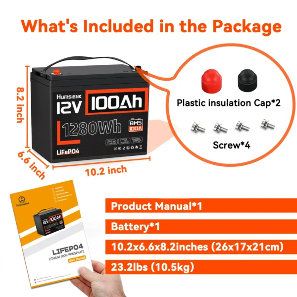 Humsienk 100Ah-150Ah 12V LiFePO4 Battery - Image 6