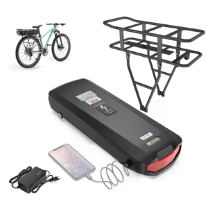 Rear Rack Ebike Battery 36V 22.5AH Lithium Batteria 18650 21700 48V 17.5Ah for Electric Bicycle 250W 350W 500W 750W 1000W