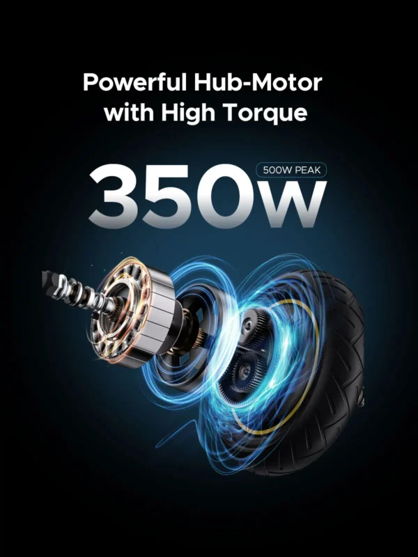 ENGWE Y10 Electric Scooter for Adult 10" Pneumatic Tire Peak 500W Motor E-Scooter 32m/h Max Speed 36V 13Ah Battery 65km Range - Image 4