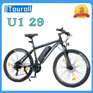 Touroll U1 29 Electric Bike 250W Motor 13Ah Removable Li-ion Battery 65KM Range 29x2.25' CST Off-Road Tire 21-Speed Shimano Gear