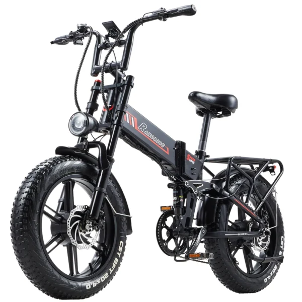 Vélo électrique RANDRIDE YX20M, batterie 48 V 20 Ah, moteur double 2 000 W, pneus CST 20 x 4 pouces, vitesse de pointe de 52 km/h, VTT tout-terrain