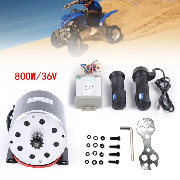 800 W 36 V elektriskā skrejriteņa Go Kart birstes motora kontrolieris 2750 apgr./min. pārveidošanas komplekts vadības bloks droseles rokturis