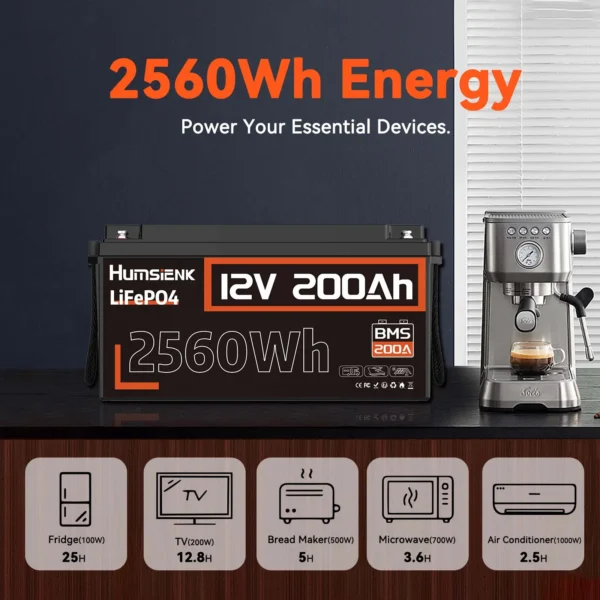 Humsienk 200Ah 12V LiFePO4 Battery - Image 6