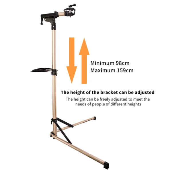Bike Rack Holder Storage Bicycle Repair Stand Aluminum Alloy Cycle peer Heights Adjustable Fold Cycle Professional Repair Tools – Bild 4