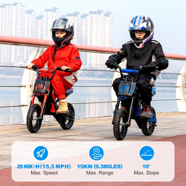 EVERCROSS TECH EV12M 300W 25 km/h 15 km,12" Children Electric Motorbike - Kuva 4
