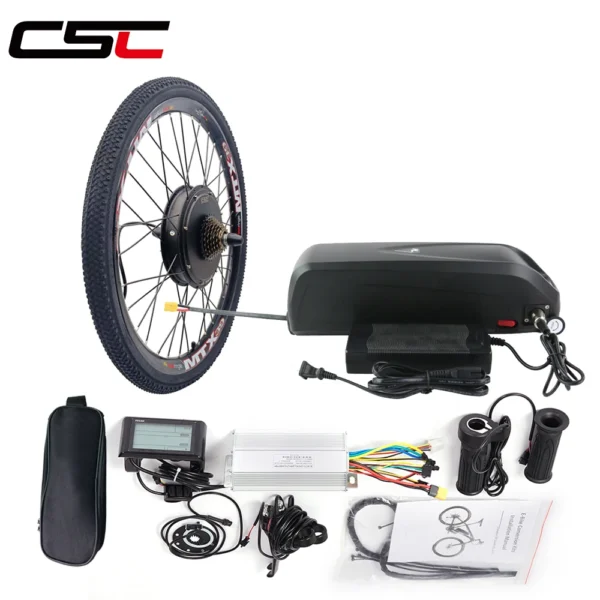 CSC e bike Conversion Kit 48V 1000W 1500W with 48V battery for 26in 27.5in 29inch e-bike motor Wheel bike Kit MTX SUNRINGLE