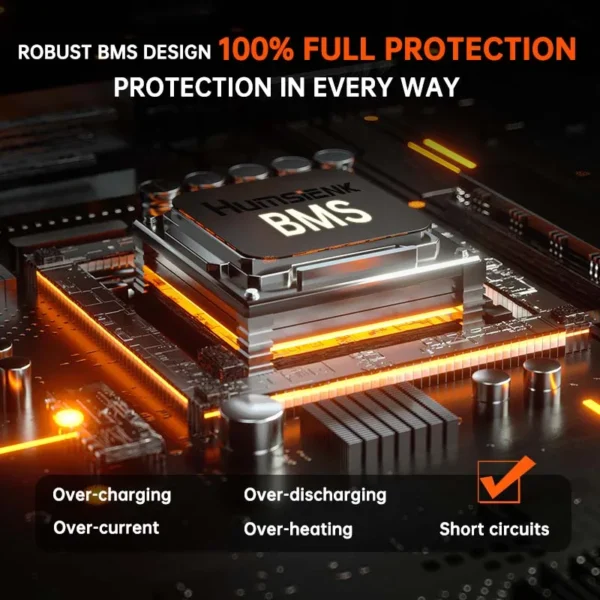 Humsienk 100Ah 12V LiFePO4 Battery - obrazek 3