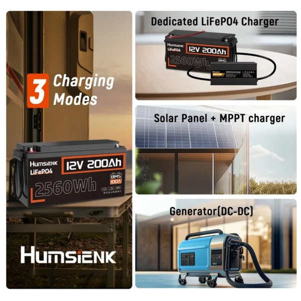 Humsienk 200Ah 12V LiFePO4 Battery – Bild 5