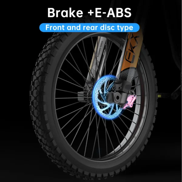 EKXBIKE X21 Max Electric Motorcycles 3000W Powerful Motor 48V30AH Battery 85Km/h 20*4.0" Tire Off-road MTB Electric Bike Adult - Image 3