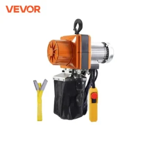 VEVOR 2200lbs Electric Chain Hoist 10.5 ft/min Single Phase Overhead Crane with G100 Chain Lifting Wired Control for Garage Shop