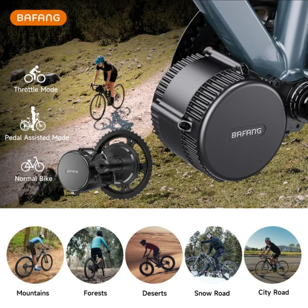 Bafang 750W Motor with Battery 48V 20Ah Electric Bike Conversion Kit 8fun BBS02 BBS02B EBike Mid Drive Bicycle Engine 4A Charger - Image 6