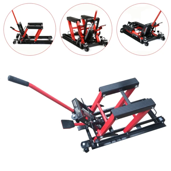 Motorcycle Lifting Platform Motorcycle Lift Jack Motorbike Lift Table Hydraulic Repair Platform Frame - Kuva 2
