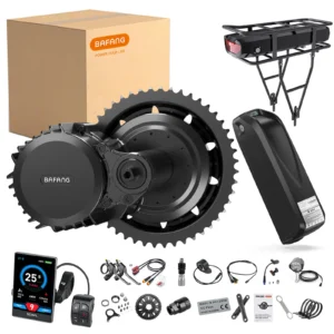 BAFANG 48V Battery 750W 500W 250W Mid Drive Motor Electric Bicycle Conversion BBS02 BBSHD with Dlsplay Kit，E-Bike Engine 68-73M