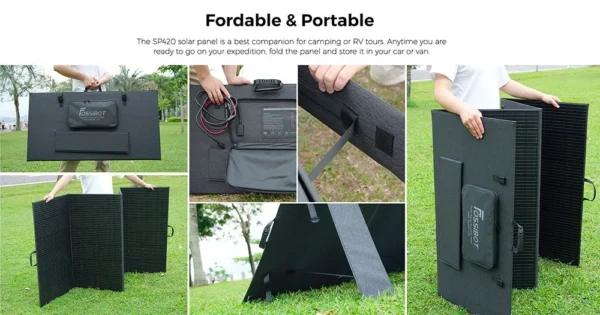 FOSSiBOT SP420 420W Portable Fordable Solar Panel 23.4% Conversion Efficiency IP67 Waterproof For Portable Power Station – Bild 6