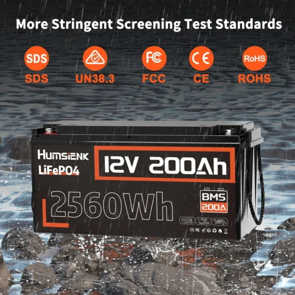 Humsienk 200Ah 12V LiFePO4 Battery - Image 2