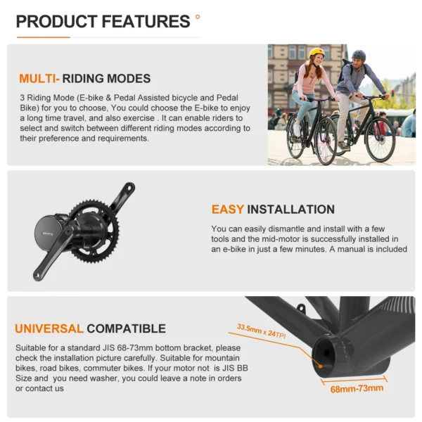 Bafang 750W Motor with Battery 48V 20Ah Electric Bike Conversion Kit 8fun BBS02 BBS02B EBike Mid Drive Bicycle Engine 4A Charger - Image 4
