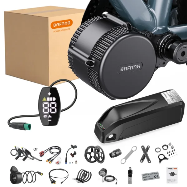 Zestaw do konwersji napędu BAFANG 36V 250W Mid Motor z akumulatorem litowo-jonowym 17,4 Ah 25 Ah do roweru elektrycznego Ebike do dojazdów do pracy w mieście