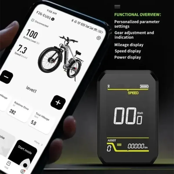 DUOTTS F26 Electric Bike 750W * 2 Dual Motor 48V20AH 26“Fat Tire Adult Mountain Off Road Full Suspension MTB Electric Bicycle - Pilt 5